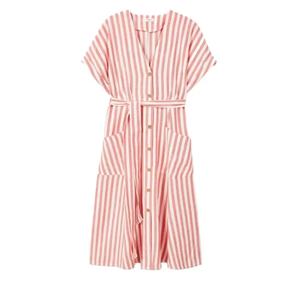 chinese dress ladies MANGO. Long striped dress. TM  Hibuy market